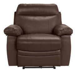 Collection - New Paolo Power - Recliner Chair - Chocolate